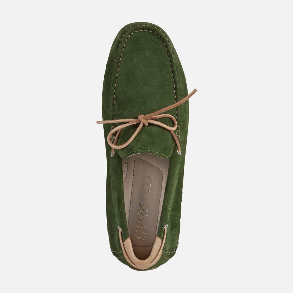 Geox Loafers Green Melbourne - Geox Mens Shoes - NQGZMV842